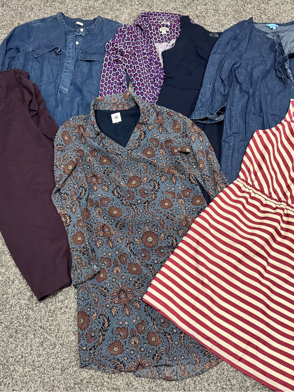 Lot Of 7 Small Medium Dresses Loft Ect